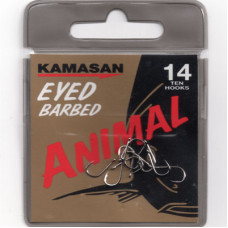 Kamasan Animal Eyed Barbed Hook Size 14